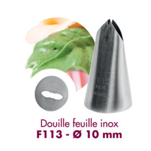 Douille feuille inox Gobel ⌀10 mm - Accessoire pâtisserie professionnelle