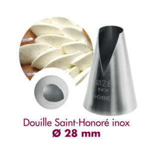 Stainless Steel Saint-Honoré Pastry Tip - Ø 28 mm - Gobel: Precision and Elegance