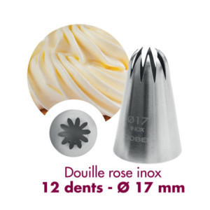 Stainless Steel Rose Nozzle 12 Teeth - Professional Kitchen French Quality