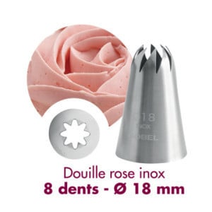 Rose Inox Socket 8 Teeth - Ø 18 mm Gobel Professional