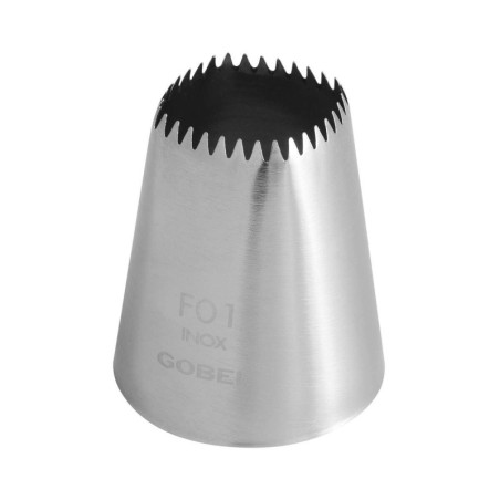 Geometric Fluted Square Stainless Steel Nozzle - Pastry Decoration