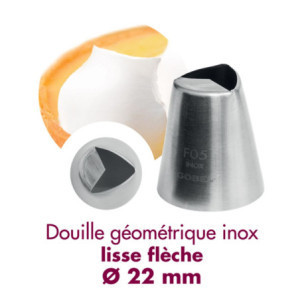 Douille Γεωμετρική Λεία Βέλος Inox - Ø 22 mm Gobel