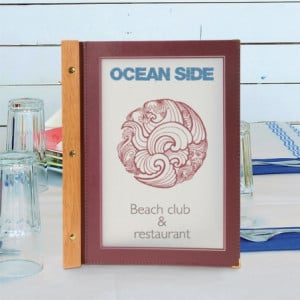 Protège-Menus Πλαίσιο Ξύλινο A4 Καφέ - Securit - Fourniresto