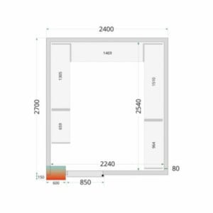 Θάλαμος Ψύξης Θετικής Θερμοκρασίας TEFCOLD 2400 x 2700 - Βέλτιστη συντήρηση για επαγγελματίες.