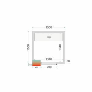 Panneau TEFCOLD 1500x1500x2120 mm - Isolation 80 mm