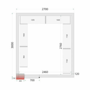 Πάνελ ψυκτικού θαλάμου TEFCOLD 2700x3000x2200 mm - Αποτελεσματική μόνωση