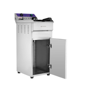 Electric Fryer on Cabinet - 16 L - Dynasteel