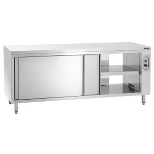 Professional stainless steel heated cabinet - 2000W 4T