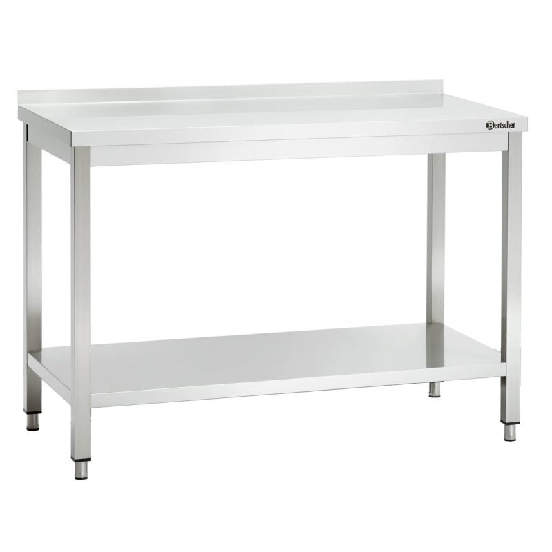 Professional stainless steel work table by Bartscher, L1200, 600 - Adjustable height