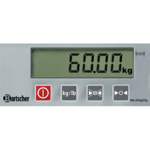 Bartscher digital scale 60kg 20g | Professional kitchen - Efficient and practical