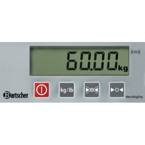 Ψηφιακή ζυγαριά Bartscher 60kg 20g | Επαγγελματική κουζίνα – Αποδοτική και πρακτική