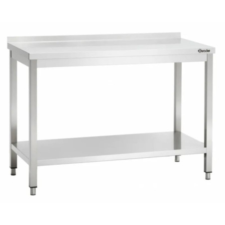 Bartscher stainless steel work table | 600x1000 mm - Robust & hygienic