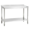 Table de travail inox professionnelle Bartscher 1600x700 - Robuste et pratique