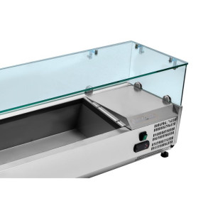 Saladette Réfrigérée Vitrée 6 x GN 1/4 Dynasteel: Organisation optimale en cuisine