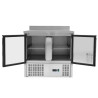 Refrigerated Positive Table GN 1/1 Backsplash 2 Doors Dynasteel: Storage and Durability.