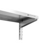 Etagère Murale en Inox sur Crémaillères - L 800 x P 300 mm - Dynasteel