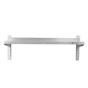 Etagère Murale en Inox sur Crémaillères - L 1000 x P 300 mm - Dynasteel