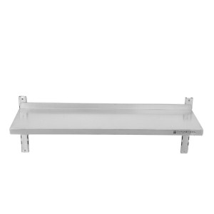 Stainless Steel Wall Shelf on Brackets - L 1200 x D 300 mm - Dynasteel