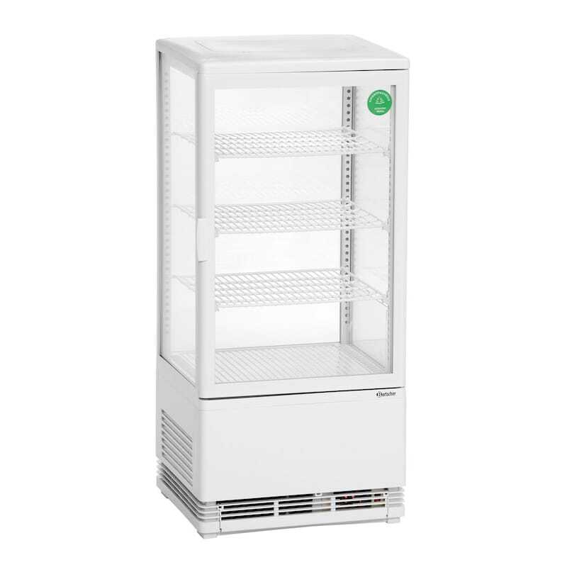 Mini Professional Refrigerated Display Case Bartscher - 78 L White