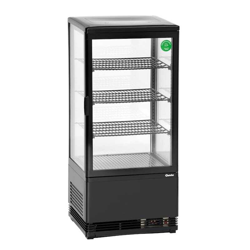 Professional Mini Refrigerated Display Case Bartscher - 78 L Black