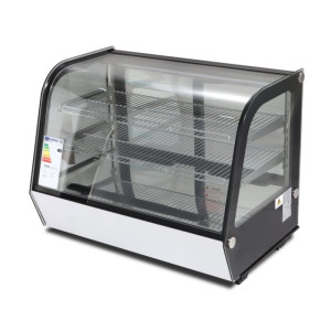 160 L Countertop Refrigerated Display Case - Curved - Dynasteel