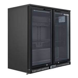 Refrigerated Back Bar 209 L 2 Glass Doors — Ventilated