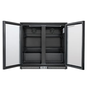 Refrigerated Back Bar 209 L 2 Glass Doors — Ventilated
