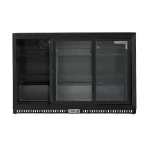 Skinplate Refrigerated Back Bar - 3 Sliding Glass Doors - 328 L - Dynasteel