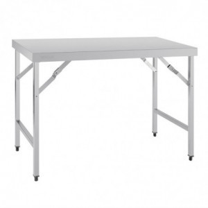 Table Pliante Inox 1200 Mm - Vogue - Fourniresto