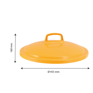 Καπάκι για Δοχείο 50 L HACCP - Κίτρινο - Gilac