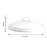 Couvercle Conteneur - 50L - Blanc - Gilac