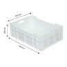 Κουτί Πλήρες 40 L - 600 x 400 - Λευκό - Gilac