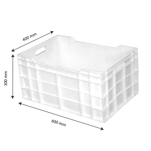 Κουτί Πλήρες 60 L - 600 x 400 - Λευκό - Gilac