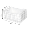 Κουτί Πλήρες 60 L - 600 x 400 - Λευκό - Gilac
