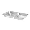 Bac GN 1/1 pour Chafing Dish avec 2 Compartiments Hendi