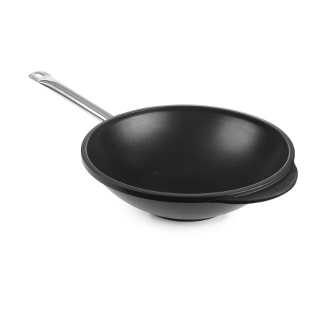 Aluminum Cast Iron Wok - 32 cm Diameter