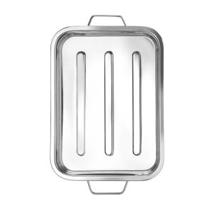 Stainless Steel Baking Dish - 43 x 31 x 6 cm - Brand HENDI - Fourniresto