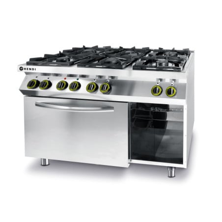 Fourneau Kitchen Line - 6 burners with Electric Convection Oven GN 1/1