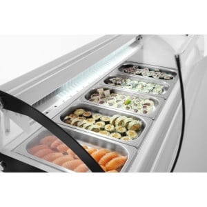 Vitrine à Sushis - 5 x GN 1/3 - 63 L