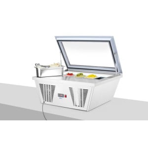 Refrigerated negative table display case 77L - Brand HENDI - Fourniresto