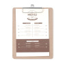 Clipboard Menu Cover - 185 x 245 mm