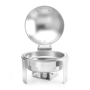 Round satin finish chafing dish - Brand HENDI - Fourniresto