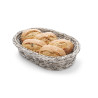 Oval Gray Bread Basket - 320 x 230 mm