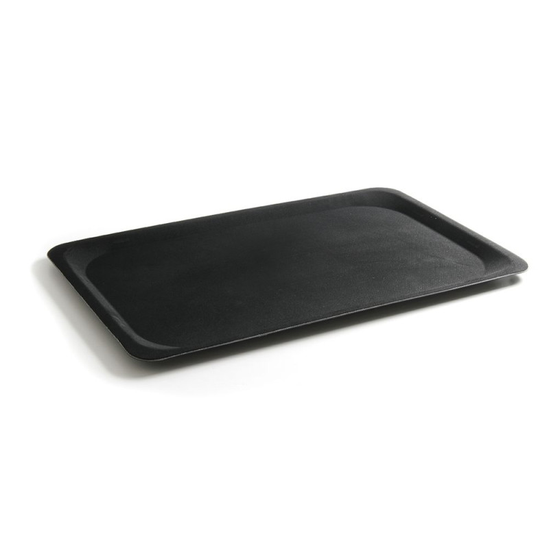 Plateau Rectangulaire en Fibre de Verre - Noir - GN 1/1 - Marque HENDI