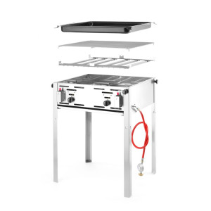 Professional Gas Barbecue Grill-Master Maxi - Brand HENDI - Fourniresto