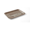 Melamine Printed Dark Wood Service Tray - 350 x 240 mm