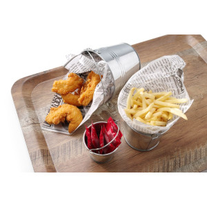 Melamine Printed Wood Service Tray - 530 x 370 mm