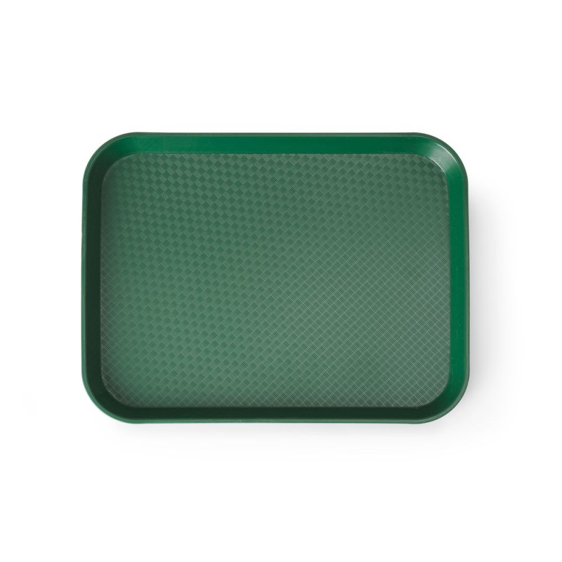 Plateau Rectangulaire Fast Food - Petit Modèle 265 x 345 mm - Vert