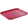 Rectangular Fast Food Tray - Large Size 450 x 350 mm - Red - Red