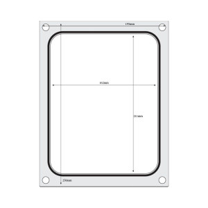 Sealing Matrix for Manual Sealer - 227 x 178 mm - Hendi